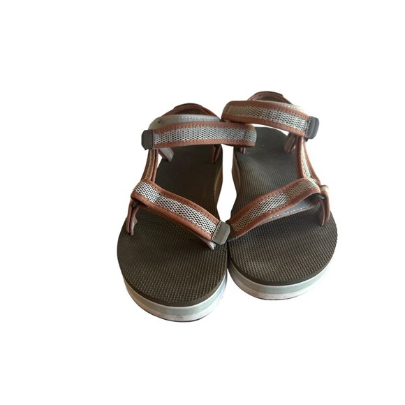 Teva Womens Platform Sandals Size 9 Mesh Straps Khaki Brown Adjustable Outdoor - Picture 1 of 6